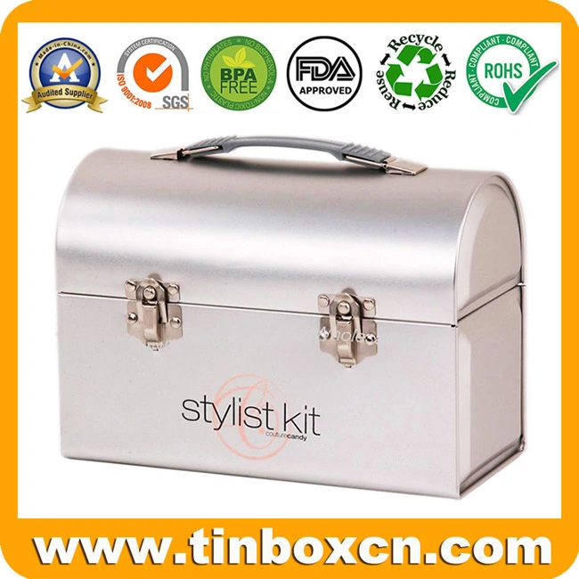 Metal Lunch Box with Handle for Gift Tin Box Packaging