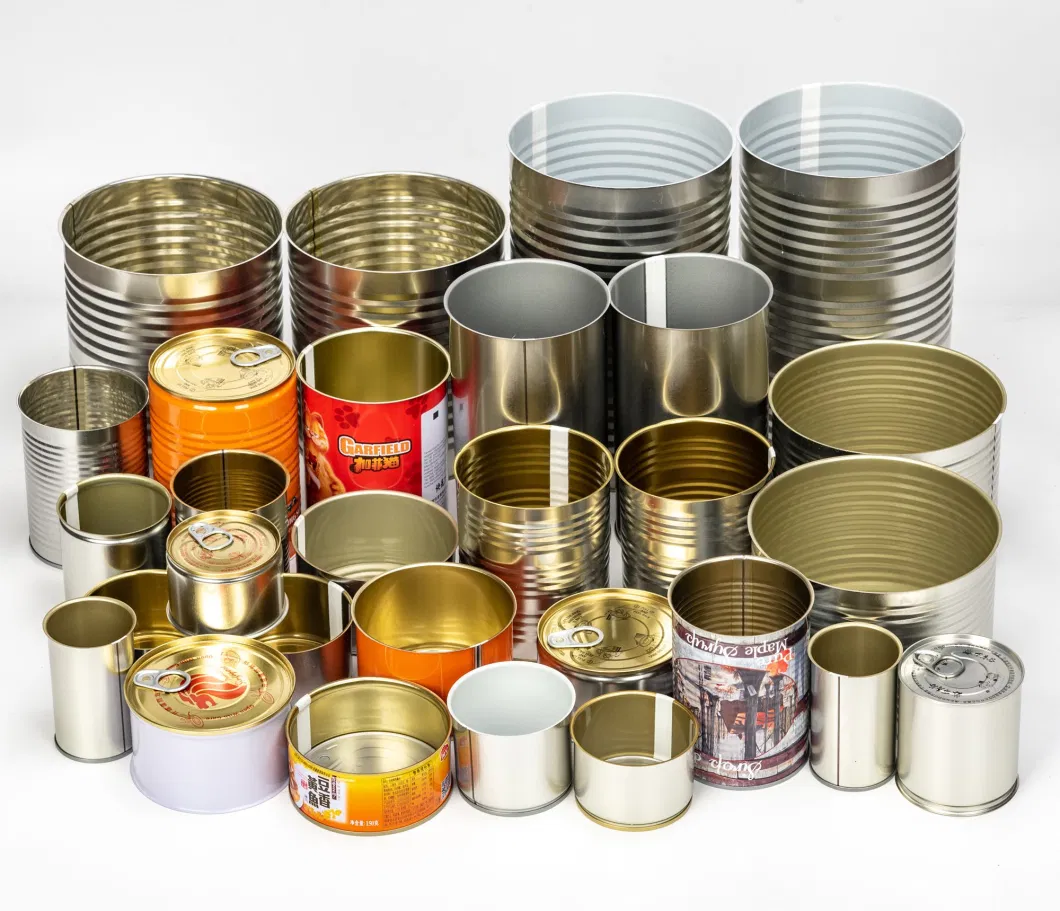 783# Empty Round Food Grade Tin Cans Manufacturer Metal Box with Easy Open Lid