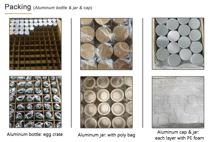 China High Quality Silver Aluminum Jars Cosmetic Round Metal Tin Box