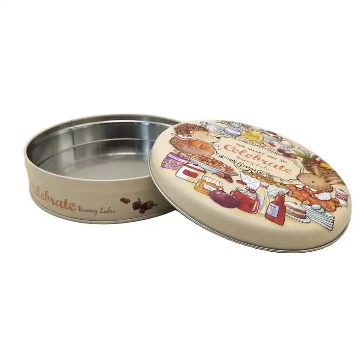 Hot Holiday Gifts Metal Tin Cans Candy Cookies Iron Box Direct Sales