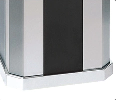 Customized Indoor Shopping Centres Small Stainless Steel Dustbin Black Ashtray Garbage Can