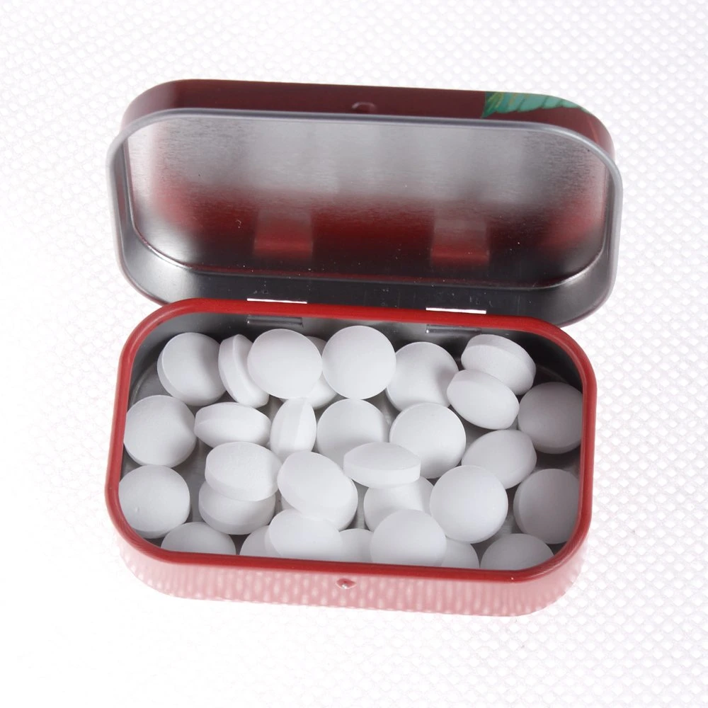 Manufacturer Wholesale Metal Hinged Mini Small Mint Candy Tin Box for Lipstick Eyebrow Cream Packing
