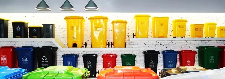 High Quality Green Recycling Plastic Trash Can Rectangular Trash Can Trash Can