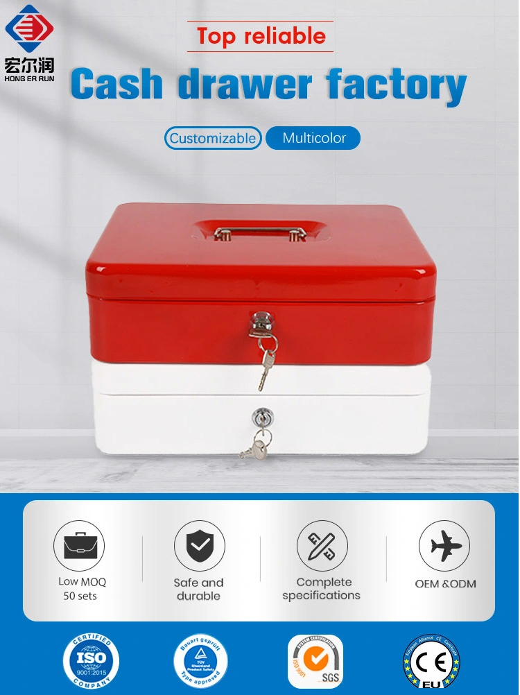 Small Metal POS Money Safe Cash Box Store Banknotes of Any Country