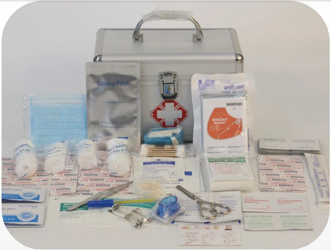 Aluminum Alloy Medicine Box, Portable Metal Small Medicine Box, Home Emergency Medicine Box, Multi-Layer Medicine Storage Box