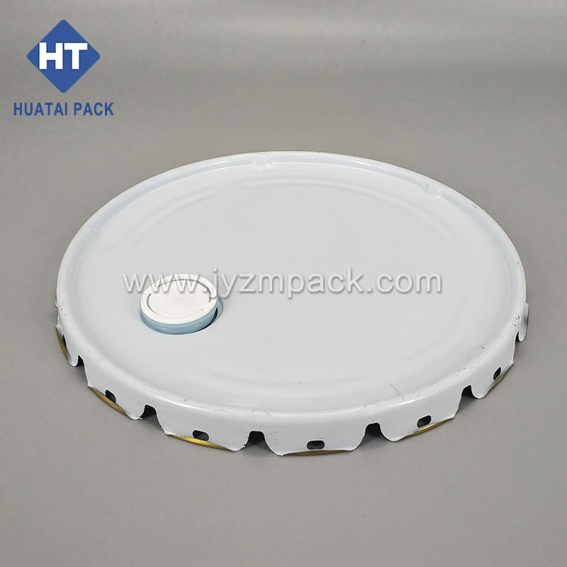 Diameter 295mm Flower Edge Crown Lug Lid Metal Paint Bucket Components for Sale