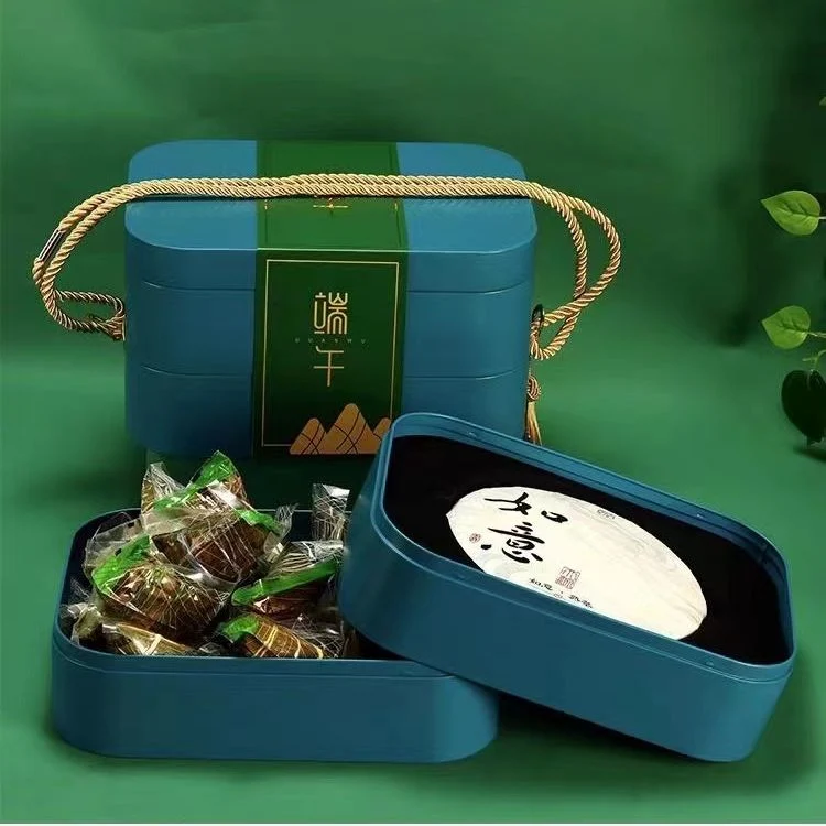 Custom Factory Luxury Irregular Shaped Metal Mooncake/Tea/Food/Gift Packaging Box