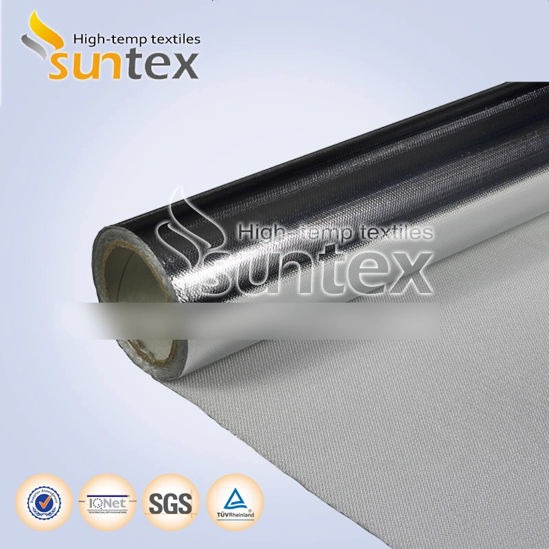 0.2mm Heat Preservation Aluminum Foil Coated Fiberglass Fabric Insulation Blanket