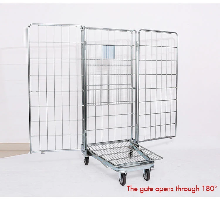 Roll Mesh Small Steel Cage Wire Cage Industrial Metal Cage Storage Container