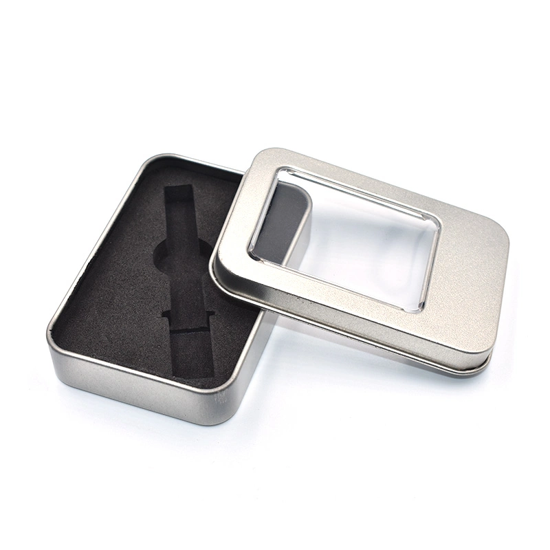 Disposable Vape Cartridge Packaging Metal Tin Case with Custom Logo