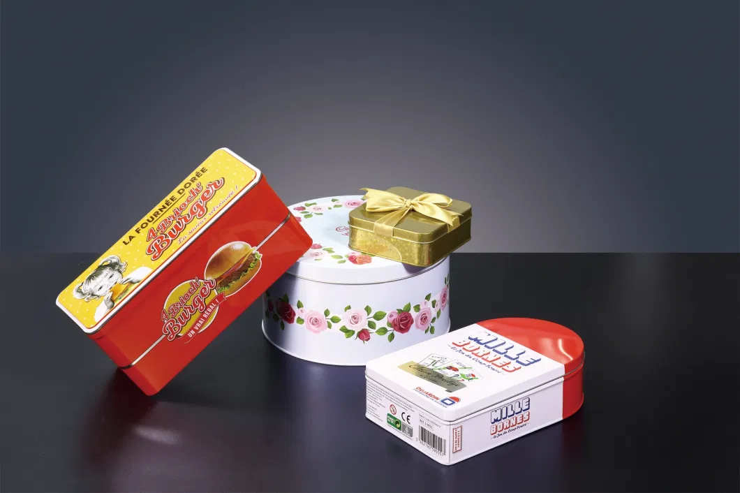 Square Shape Metal Chocolate Tin Candy Christmas Gift Tin Box Cookies Packaging Tin Box