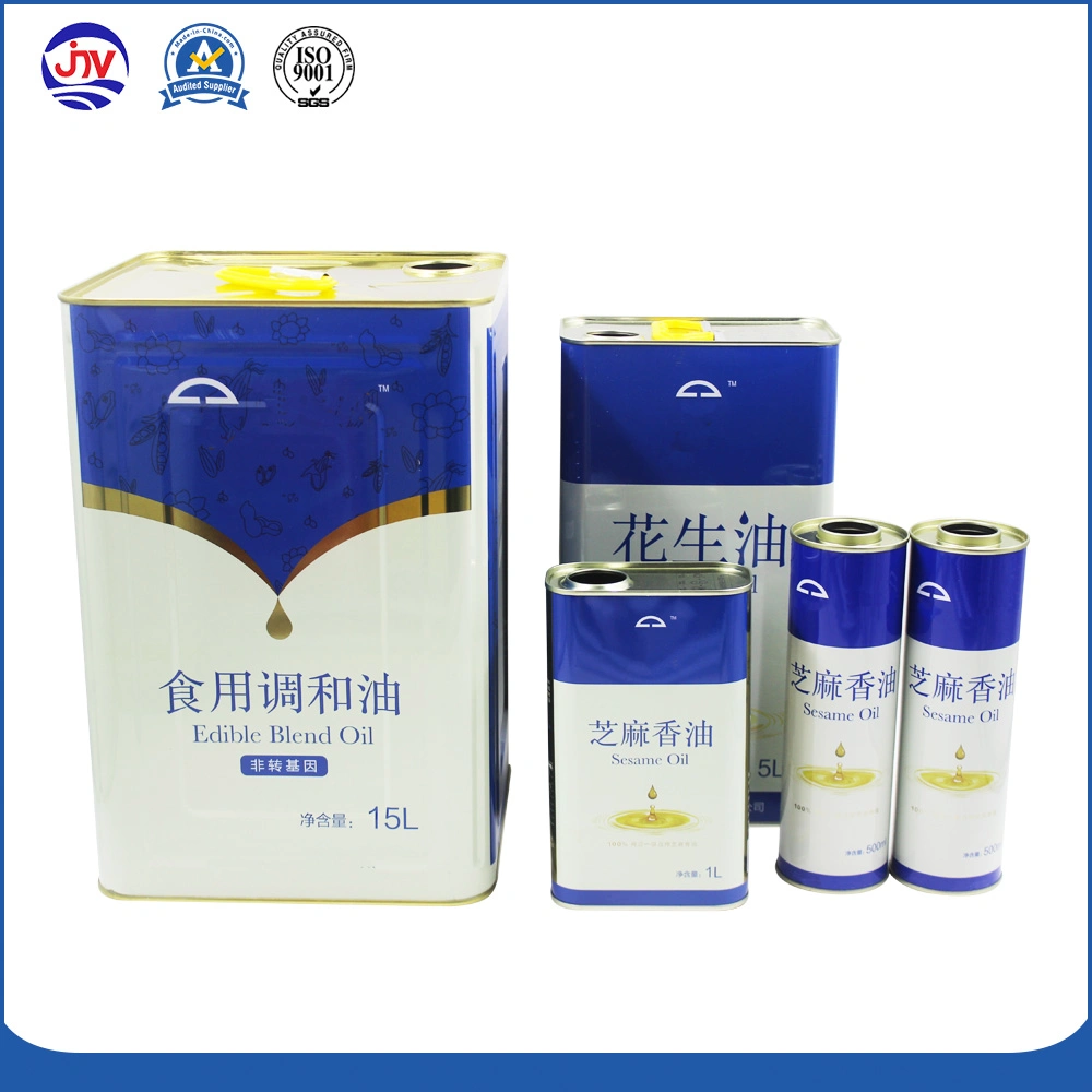 Metal Container Packaging for Edible Oil Tin Cans Storage Boxes