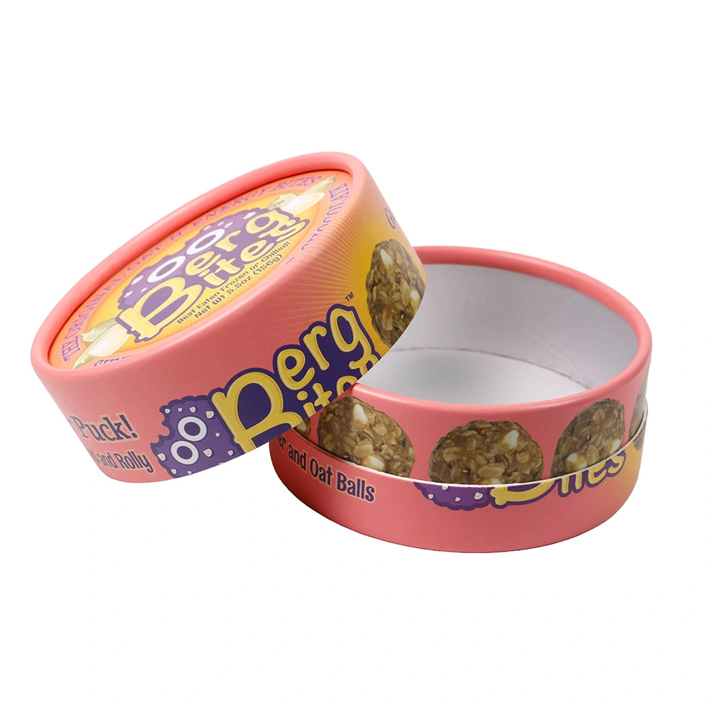 China Custom Printing Round Tin Packing Box for Snacks Biscuit