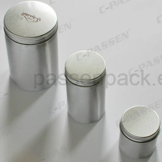 350ml Round Aluminum Candle Can with Screw Lid Metal Spice Tin