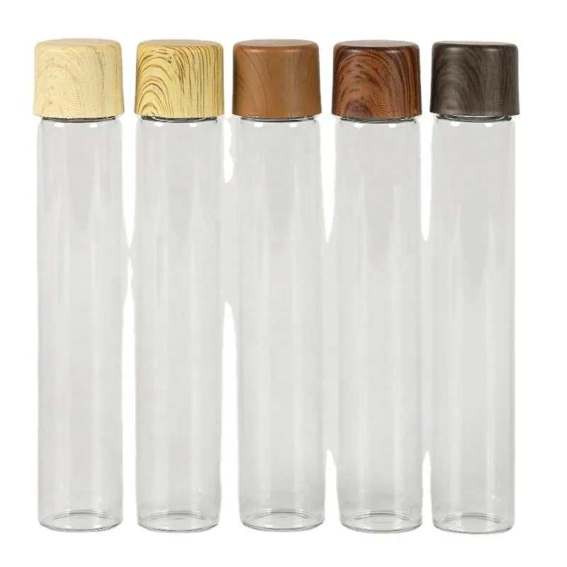 115mm Custom Colors Lab Test Glass Tube Packaging with Child Resistant Cap