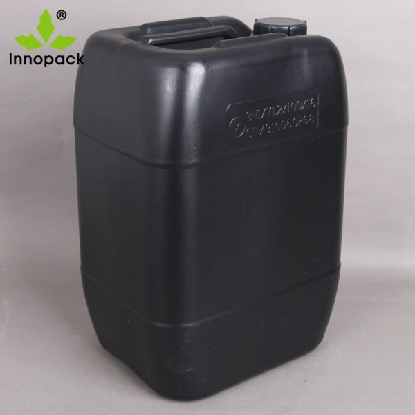 Black 20L Jerry Can with Airtight Screw Cap