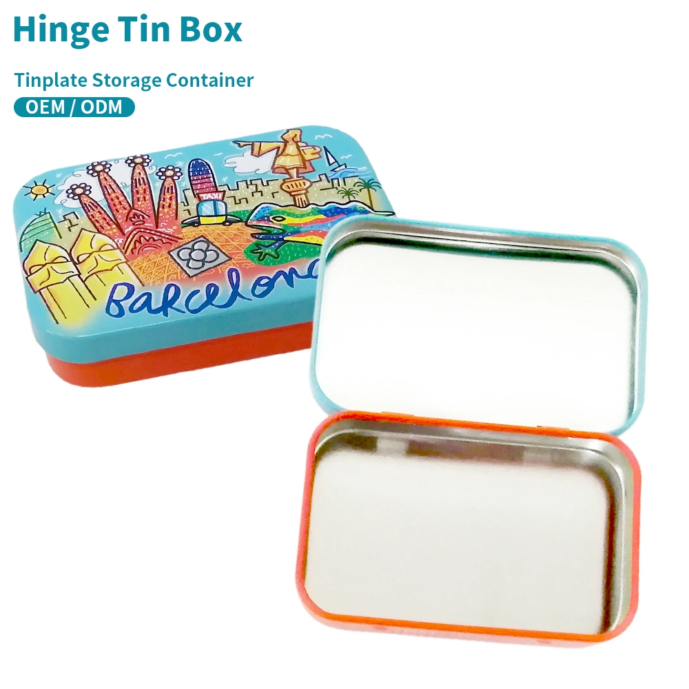 Custom Printing Child Resistant Tinplate Can Shorties Rectangle Embossing Metal Case Best Quality Mini Tin Box