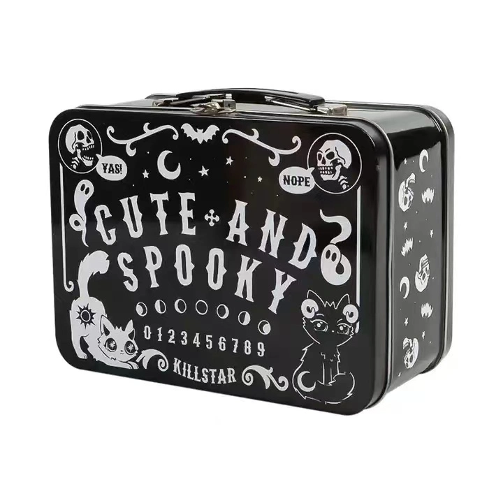 Lunch Tin Box Large Rectangular Metal Vintage Custom Food Packaging Metal Box