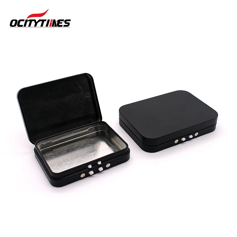 Wholesale White Black Colorful Tin Can Packaging for Disposable Vape Cartridge Metal Box Tea Tins