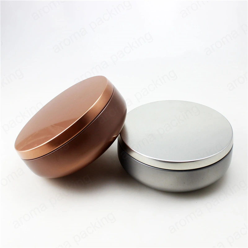 Luxury Chocolate Color Metal Tin Storage Can Candy Packaging Box