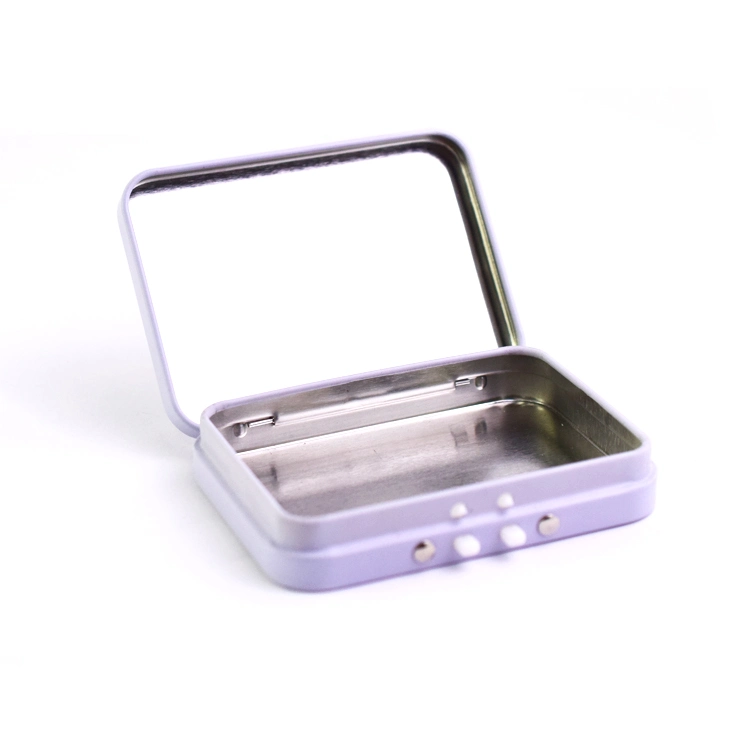 Custom 100% Recyclable Two-Button Closure Child Resistant Hinged-Lid Large Mini Middle Joint Pre Rolls Tin Box