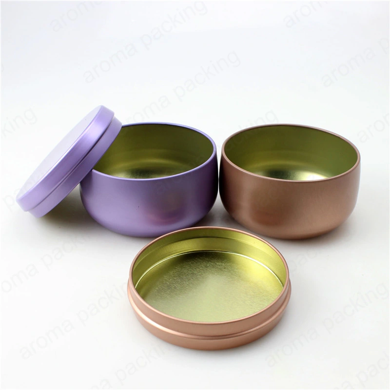 Luxury Chocolate Color Metal Tin Storage Can Candy Packaging Box