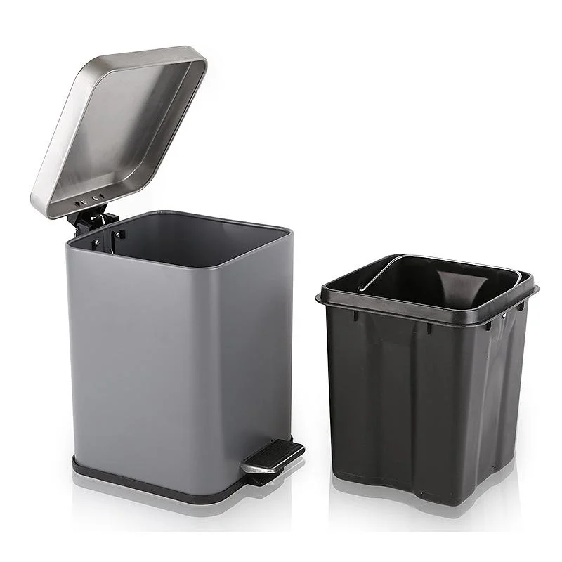 3L 5L Stainless Steel Powder Coating Square Trash Can