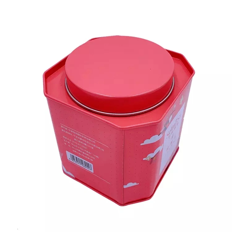 Wholesale Round Empty Metal Tea Tin Can Container Tea Tin Box