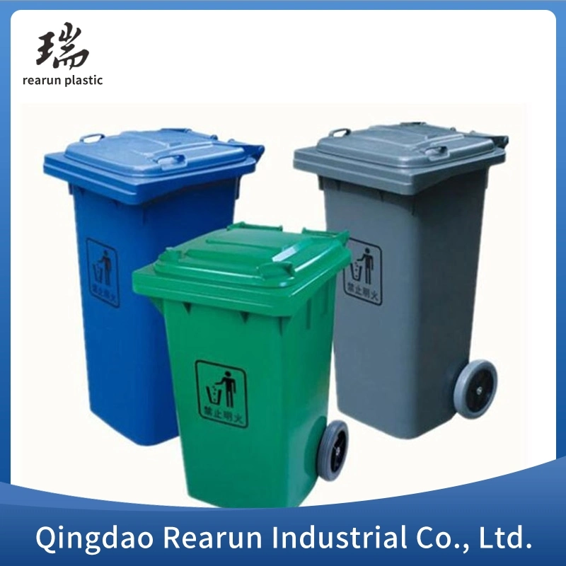 Customizable Plastic Foot-Operated Sorting Trash Can HDPE Outdoor Recycling Sorting Public Standing Trash Can Plastic Trash Can