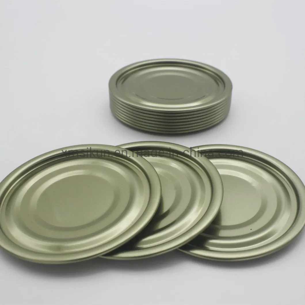 Hot Selling 211# Round Metal Tinplate Easy Open End for Tinplate Can Packaging