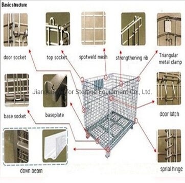 Cargo Storage Equipment Metal Wire Mesh Container for Logistics Industry