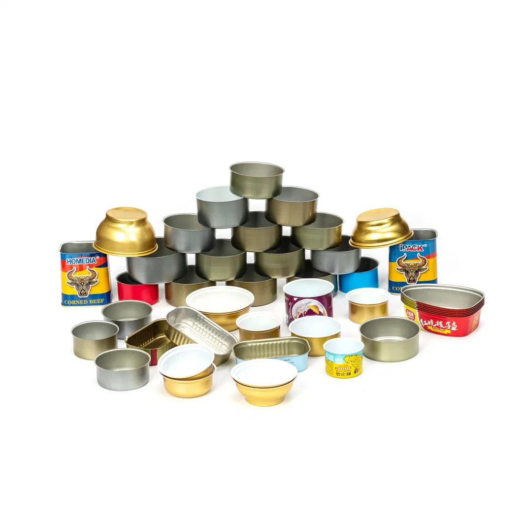 98g Empty Rectangular Tin Can for Luncheon Meat Food Packing