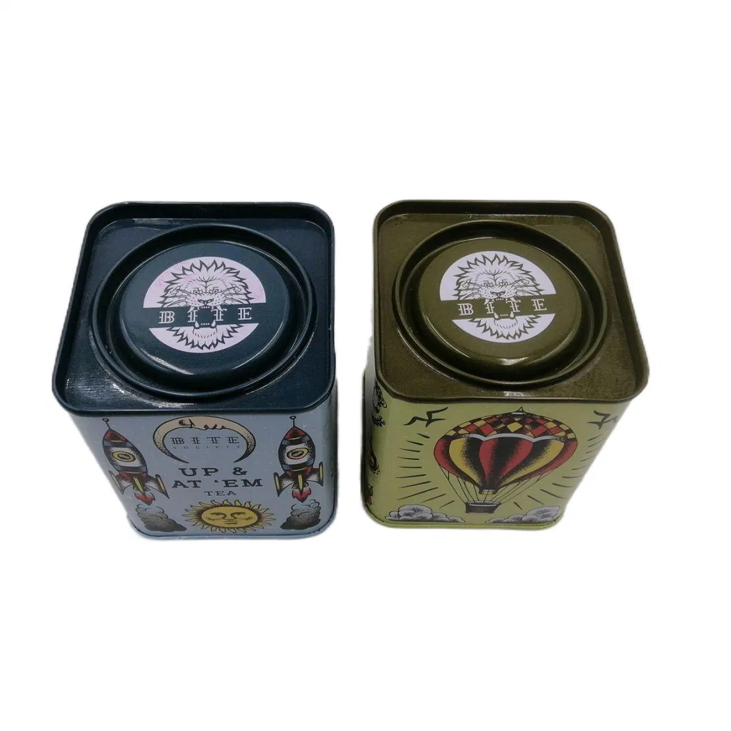 New Design Custom Printing Metal Packaging High Quality Square Food Tin Box