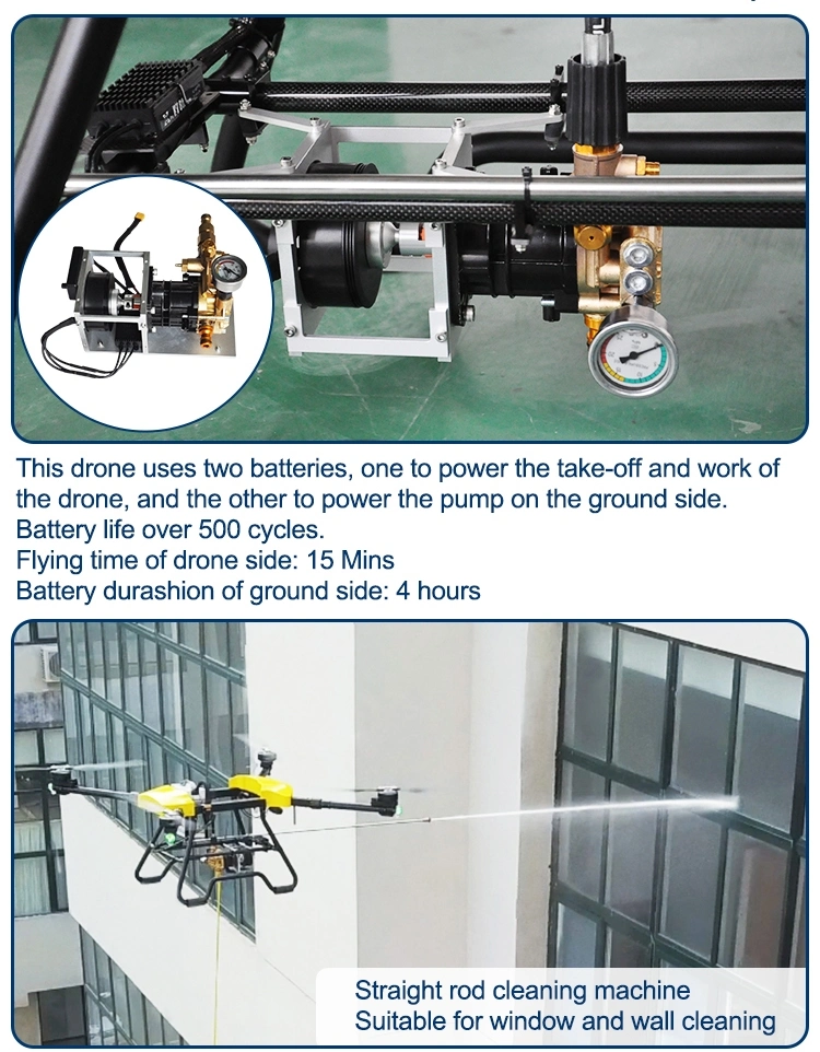 Safe, Efficient and Cost-Effective Cleaning Drone, Suitable for Cleaning Large-Area Photovoltaic Solar Panels, and Can Realize Autonomous Operations