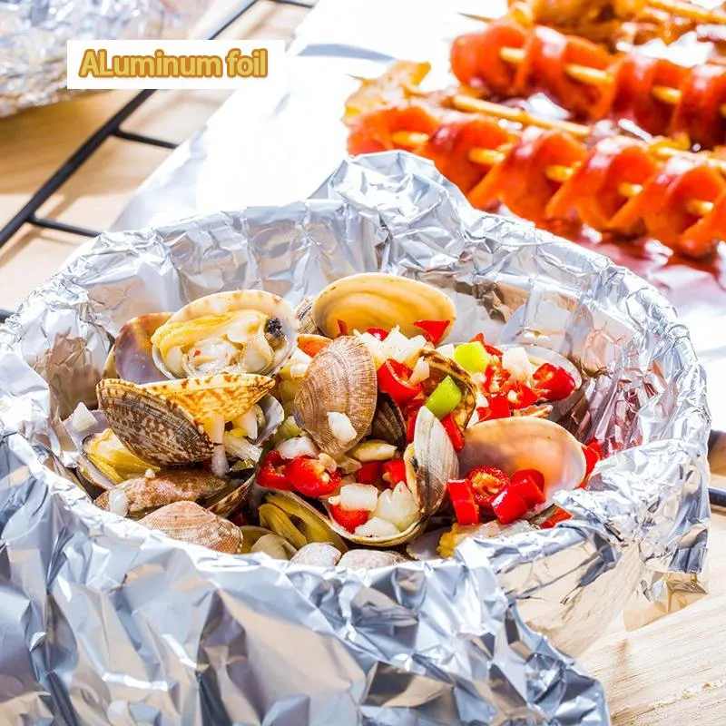 Wholesale 8011 Tin Foil Barbecue Oven Household Aluminum Foil Tin Foil