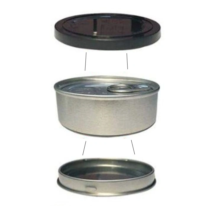Wholesale Metal Tin Box Round Tin Can with Pull Ring