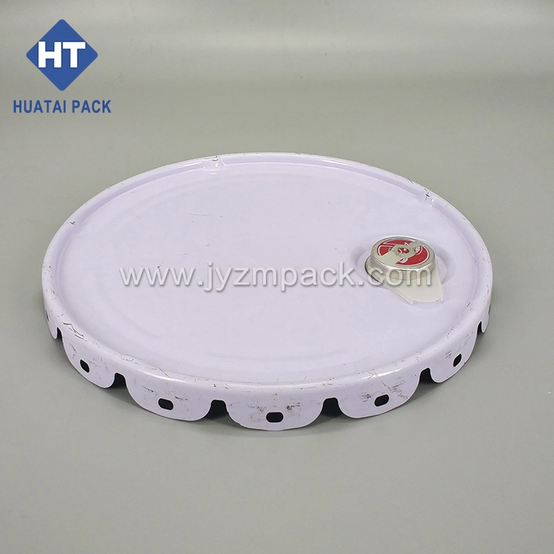 Diameter 295mm Flower Edge Crown Lug Lid Metal Paint Bucket Components for Sale