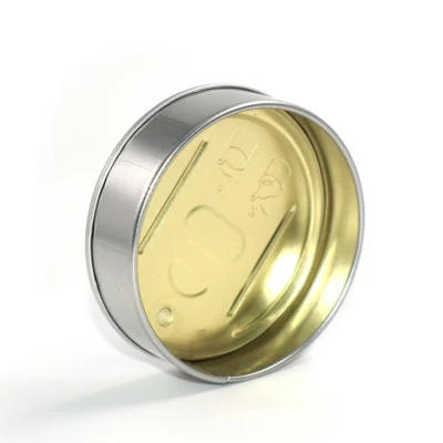 Tatta rotonda in scatola in metallo all′ingrosso con anello di trazione