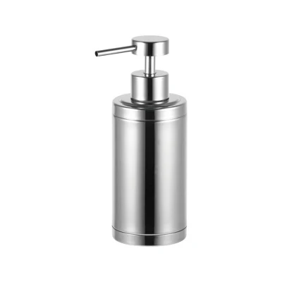 Dispenser di gel doccia ricaricabile per bagno in acciaio inox da 250 ml flacone di confezionamento