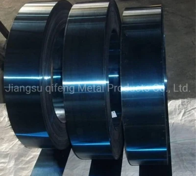 Nastro di reggiatura in acciaio per imballaggio in metallo nero da 16 mm 19 mm 32 mm Fascette metalliche per imballaggio rotoli di nastro in cera