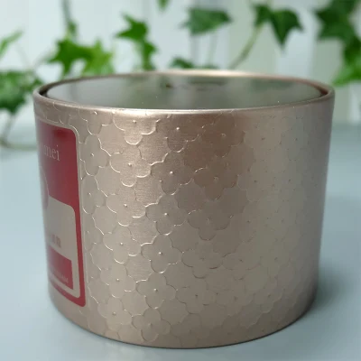  Scatola di conservazione in metallo Tin forma rotonda caffè tè ferro da stiro Contenitore per piastra stagnata