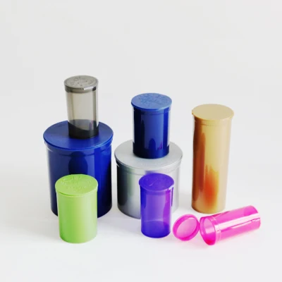 All′ingrosso 6-90 DRAM tubi colorati in plastica resistenti ai bambini contenitori in plastica Pop Flacone superiore
