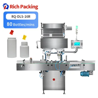  Contatore automatico di riempimento e conteggio delle caramelle per bottiglie di orso gommoso dolce Macchina