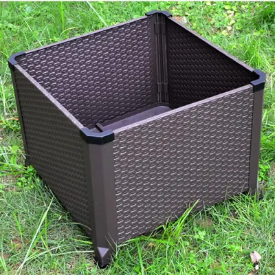 Rettangolare Raised Garden Bed metallo Grande Planter Box per esterni