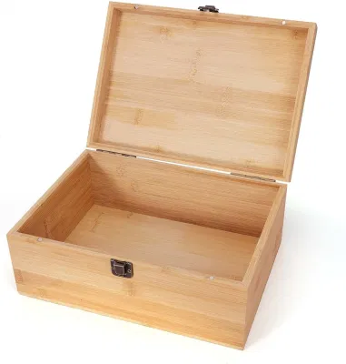 Vendita a caldo Luxury Metal Clasp Confezione regalo legno semplice personalizzato Scatola