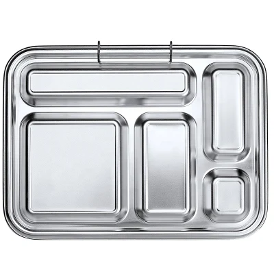  Aohea contenitori per alimenti in acciaio inox di dimensioni multiple Bento piccolo Contenitore per alimenti in metallo rotondo per pranzo al sacco