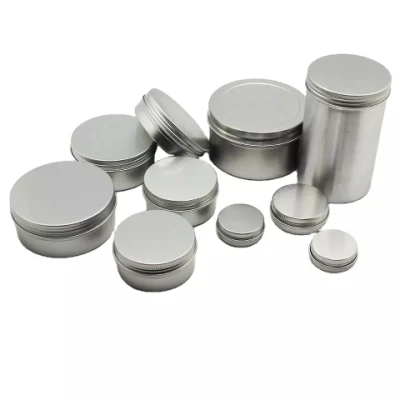 Contenitore in stagno rotondo in metallo con coperchio contenitore per campioni piccolo Boccetta per riporre le labbra per riporre il boccaponette Shampoo Bar sapone Tin mano Crema corpo