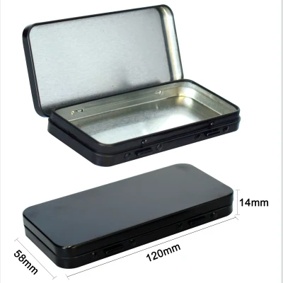  Tini impermeabili a tenuta d′aria Tin piccolo pre-laminato - Bambini Resistente - Custodia in metallo pre-rotolante nera con Custom Design