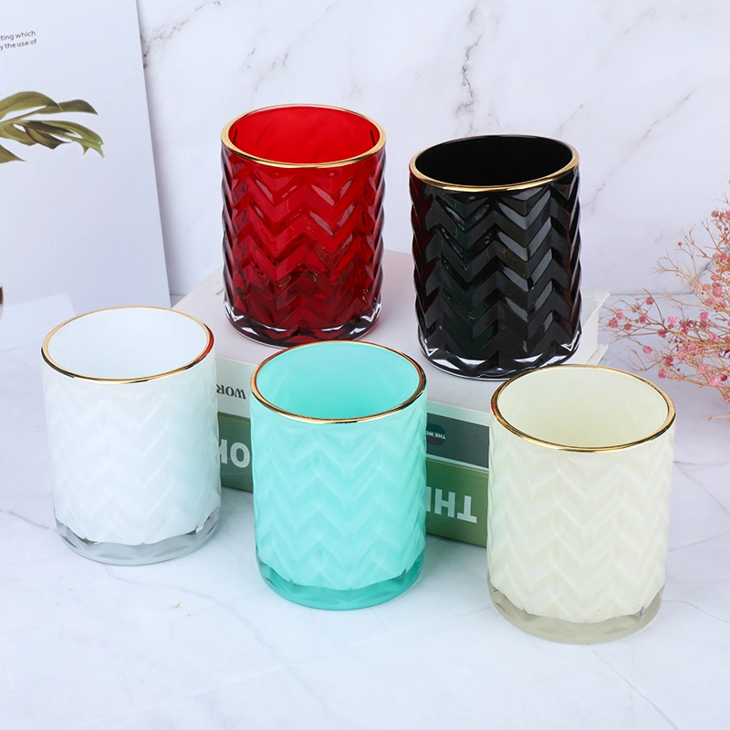 European Quality Cylinder Smooth Decorative Candles Empty Jars