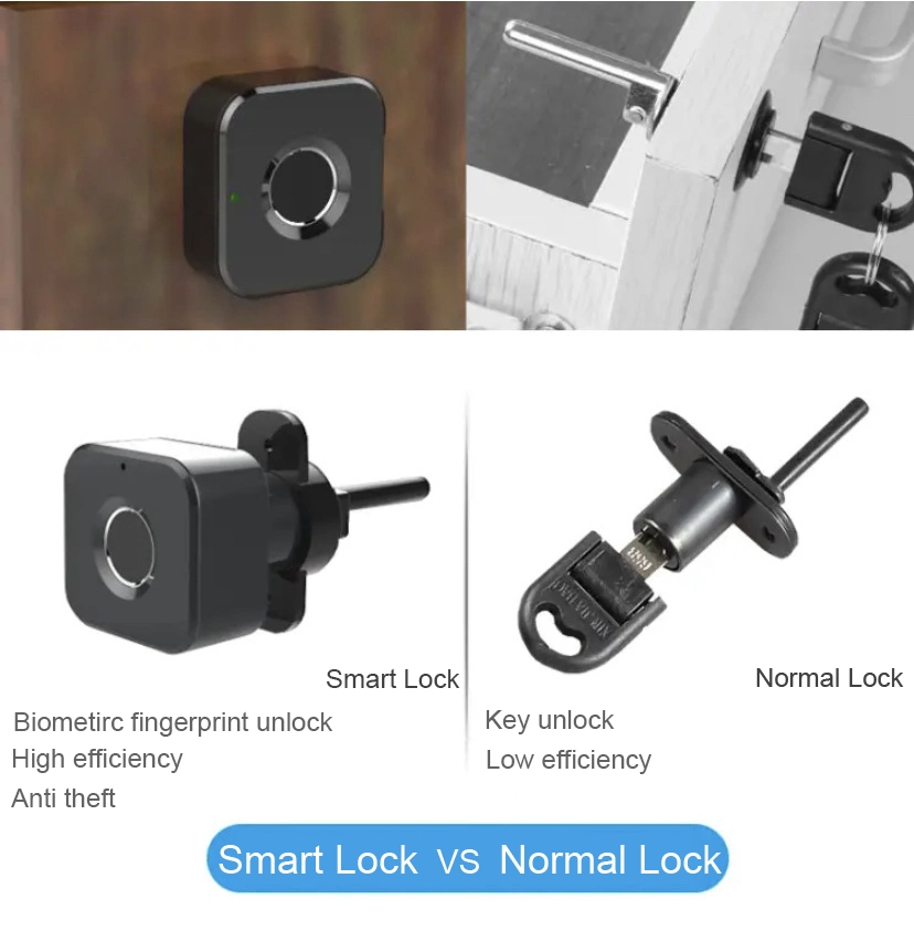 Safety Childproof Fingerprint Drawer Lock Electronic Intelligent Cabinet Door Lock